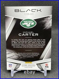2021 Panini Black Football Michael Carter SSP RPA 10/10! Invest Now