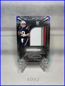 2021 Panini Black Mac Jones 19/75 3 Color Patch Withstitching Silver #205 RPA