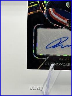 2021 Select Rhamondre Stevenson #RS-RST Rookie Signatures Black Prizm Auto 1/1
