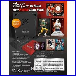 2021 Wild Card Matte Black Football Hobby Box 18 On-Card Autographs Top 22 Draft