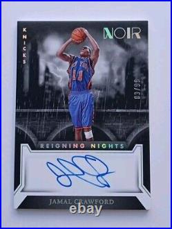 2022-23 Panini Noir Jamal Crawford Reigning Nights Knicks Auto Autograph 83/99