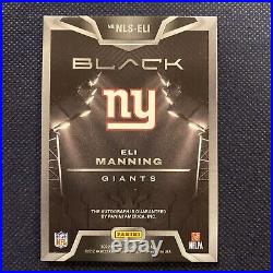 2022 Eli Manning Panini Black NIGHT LIGHTS /25 SP GOLD AUTO NLS-ELI