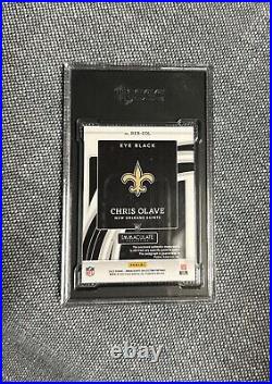 2022 Immaculate Chris Olave Rookie Eye Black Gold Patch Auto /25 Sgc 9.5 10