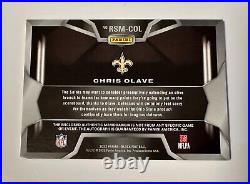 2022 Panini Black CHRIS OLAVE One of One RPA Auto New Orleans SAINTS #1/1