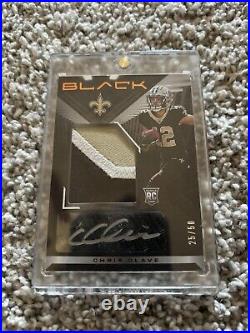 2022 Panini Black Rookie Patch Autographs Copper #213 Chris Olave 25/50