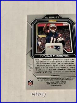 2022 Prizm Tyquan Thornton Black Finite 1/1 RPA Auto Patriots