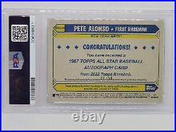 2022 Series 2 1987 Topps All-Star Baseball Black /50 Pete Alonso #87ASA-PA Auto