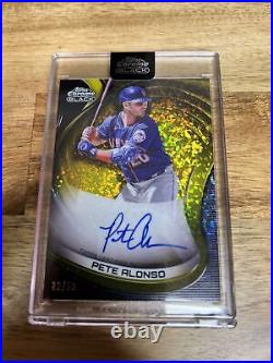 2022 Topps Chrome Black Pete Alonso Gold Refractor Auto #32/50 Mets