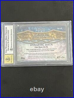 2022 Topps Dynasty Aaron Judge Autograph Patches Black /5 Game Used BGS 9 10