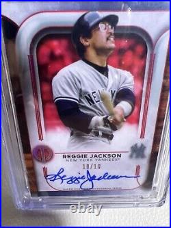 2022 Topps Tribute Autograph Reggie Jackson Red 10/10 Yankees CSG 8.5 10 Auto