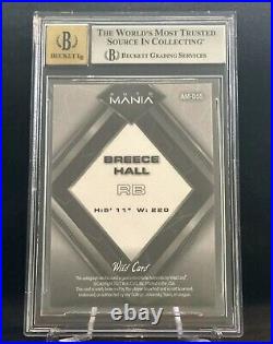 2022 Wild Card Auto Mania Autograph BREECE HALL #2/2 BGS 9-JETS-BGS 10 Auto