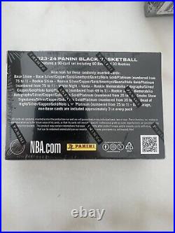 2023-24 Panini Black Nba Basketball Hobby Box Sealed, One Autograph, 2 Parallels