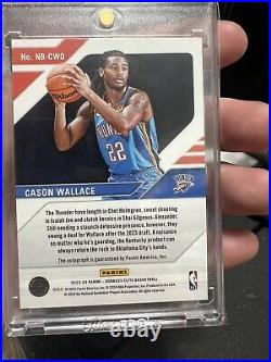 2023 Donruss Elite Cason Wallace New Breed Black Auto 1/1