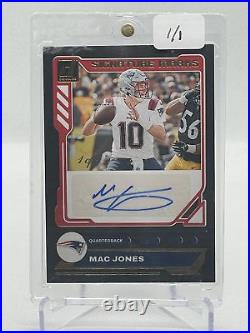 2023 Donruss Signature Marks Black 1/1 Auto Mac Jones