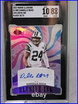 2023 Illusions Exclusive Ink #EI-DRE Darrelle Revis SGC 10/8 #25/75