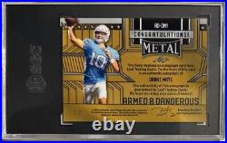 2023 Leaf Metal Drake Maye Auto Armed and Dangerous #d 1/2 SGC Gem Mint 10/10