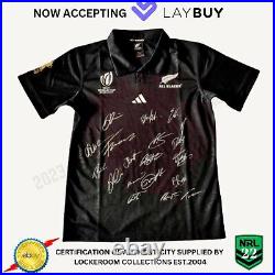 2023 New Zealand All Blacks World Cup Team Signed Jersey Receive Exact Jersey