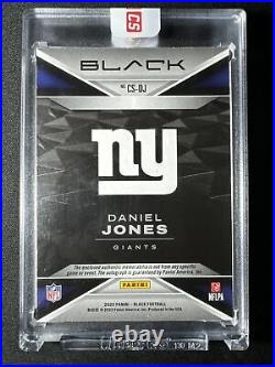 2023 Panini Black Daniel Jones Capstones /15. On Card Auto