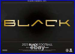 2023 Panini Black Football Hobby Box RPA! PRESELL -SEE INFO