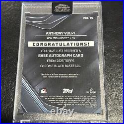 2023 Topps Chrome Black Anthony Volpe RC Encased Auto CBA-AV /150 NY YANKEES