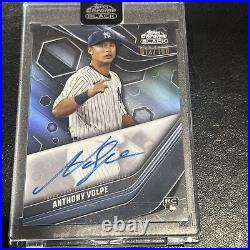 2023 Topps Chrome Black Anthony Volpe RC Encased Auto CBA-AV /150 NY YANKEES