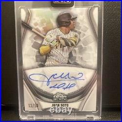 2023 Topps Chrome Black Juan Soto Ivory Autograph 13/50 Padres