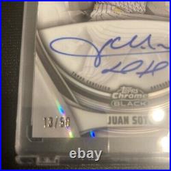 2023 Topps Chrome Black Juan Soto Ivory Autograph 13/50 Padres