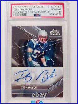 2023 Topps Composite Topps Chrome Black Autographs #TCBA-TEB Tedy Bruschi (AU)