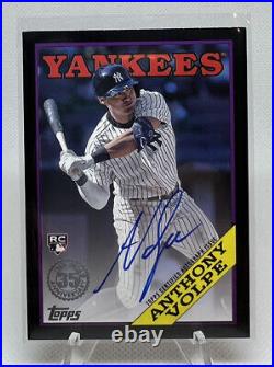 2023 Topps Update Anthony Volpe 1988 Autograph Black /199 88BAU-AV Yankees RC