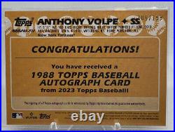 2023 Topps Update Anthony Volpe 1988 Autograph Black /199 88BAU-AV Yankees RC