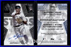 2023 Topps Update Baseball Stars Autographs Black #BSAAV Anthony Volpe Auto /199
