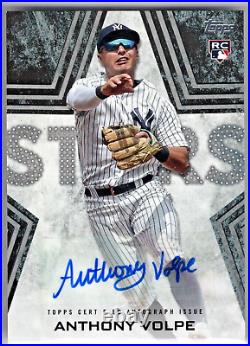 2023 Topps Update Stars Autographs Black #BSAAV Anthony Volpe Yankees 095/199