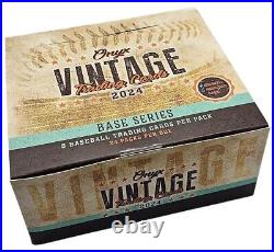 2024 Onyx Vintage Base Series Baseball Hobby Display Box 24 Packs/4 Autographs
