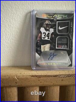 2024 Panini Black Football Kool-Aid McKinstry RPA NIKE SWOOSH AND LAUNDRY TAG