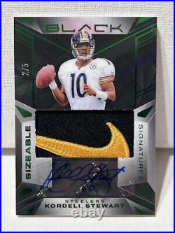 2024 Panini Black Kordell Stewart Sizeable Signatures Nike Swoosh /5 Steelers