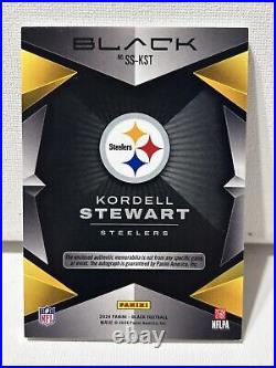 2024 Panini Black Kordell Stewart Sizeable Signatures Nike Swoosh /5 Steelers