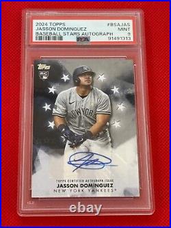 2024 Topps Baseball Stars Autographs Auto- Jasson Dominguez RC PSA 9