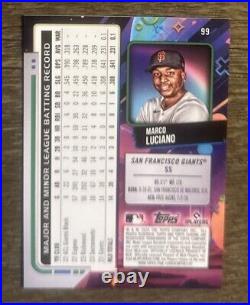 2024 Topps Chrome Cosmic Marco Luciano RC #99 Giants Black Eclipse 1/10