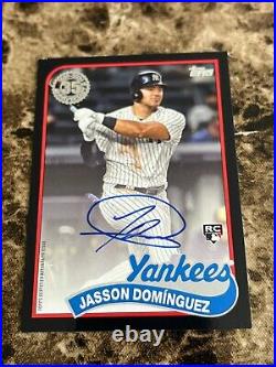 2024 Topps Series 2 1989 Black Autograph JASSON DOMINGUEZ Yankees READ