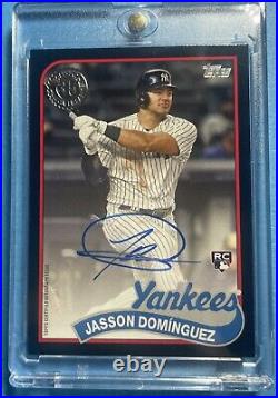 2024 Topps Series 2 Jasson Dominguez Rookie Auto 1989 Topps Black #/199 Yankees