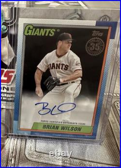 2025 Topps Series 1 Brian Wilson 1990 Topps Autograph black Parallel /10 Giants