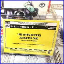 2025 Topps Series 1 Brian Wilson 1990 Topps Autograph black Parallel /10 Giants