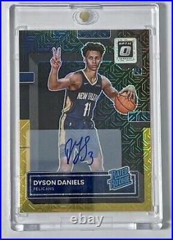 22-23 Optic Dyson Daniels Rated Rookie Auto Choice Blk Gold #250 4/8 Mint