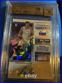 /23 Cracked Ice Luka Doncic 2018 Rookie Autograph BGS 10 10 Auto Black Label. 5