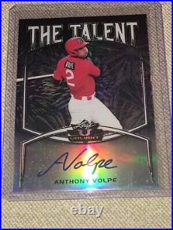 ANTHONY VOLPE 2019 Leaf Valiant The Talent Prismatic AUTOGRAPH #8/25 Yankees XRC