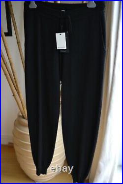 AUTOGRAPH MARKS AND SPENCER BLACK Pure Cashmere Tapered Ankle Grazer Joggers / L