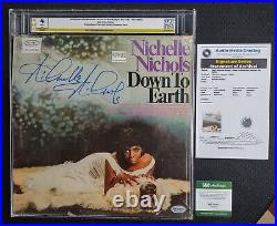 AUTOGRAPH SIGNED 1967 Nichelle Nichols Down To Earth Promo LP Vinyl AMG JSA SGC