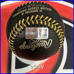 Aaron Boone NY Yankees Signed Black Baseball Autographed Inscribed Steiner CX