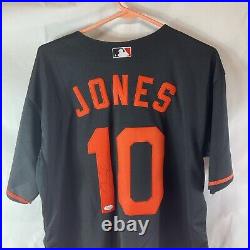 Adam Jones Autographed Baltimore Orioles Black Jersey PSA DNA COA