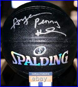 Anfernee? Penny? Hardaway (New Never Flat Black) Autographed Basketball